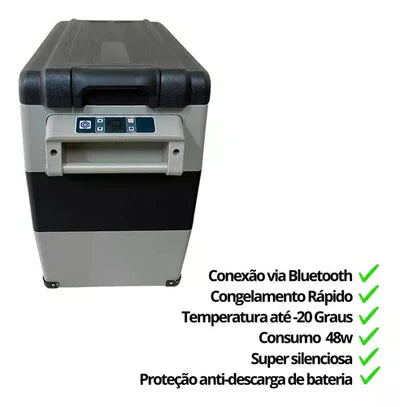 Maxx freezer Portátil 55l 12v/24v 110v/220v (Com Autonomia de até 36 horas) - Acompanha Rodinhas